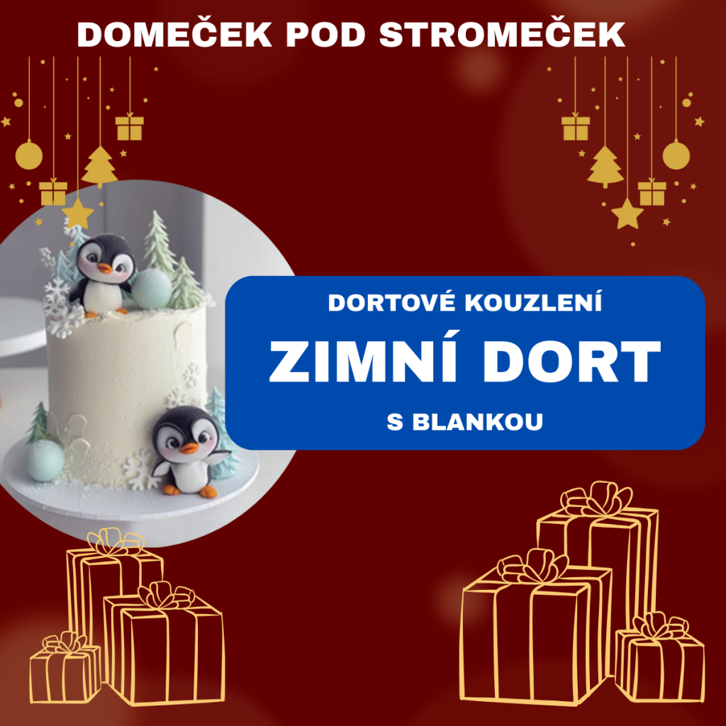 DORTOVÉ KOUZLENÍ S BLANKOU - Zimní dort s figurkami