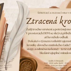 Ztracená kronika I. - šifrovací a hledací hra